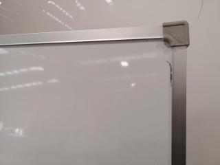 1200x900mm Office Whiteboard w/ Adjustable Stand