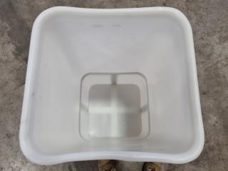 Food Grade Plastic Bin w/ Trolley