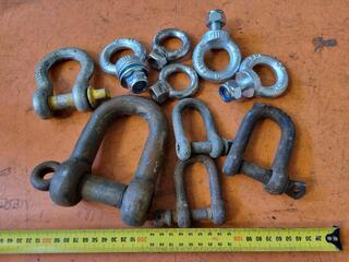 Assorted Lifting Eyes, Bow, & D-Shackles