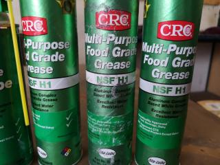 Assortment of CRC Food Grade Grease, Chain Lube, Oil & Silicone