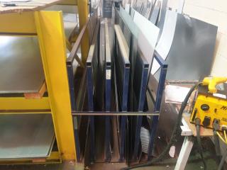 Vertical Steel Rack and Contents