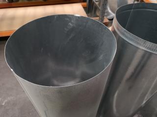 3x Galvanised Steel Duct Flues, 450x1200mm Size