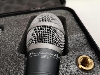 3x Wharfedale Pro Microphones DM3.0 w/ Case