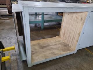Wooden Workbench Cabinet Unit