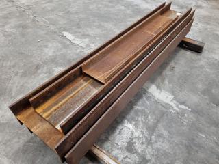 4x Assorted I-Beam & Channel Steel
