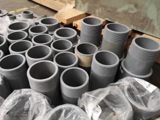 Assorted PVC Pipe Couplings, Connectors, Fittings