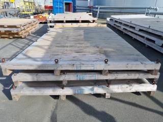 3 x Large Wooden Platforms 