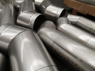 Assorted Lot Stainless Steel Flue Components