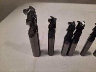 Assortment of Various Endmills (13 Pieces)