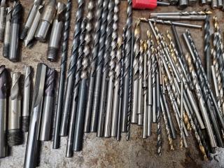 120+ Assorted Milling Drills, Cutters, & More