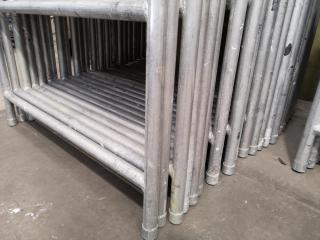 25x Aluminium Upright Scaffolding Frames, 2-metres tall, 1.3-metres wide