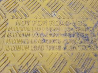 5x Reinforced Plastic Trench Safety Covers