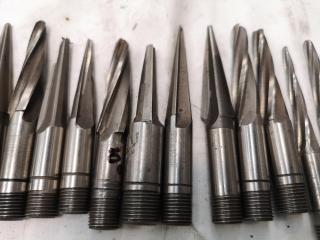 28x Assorted Tapered End Mill Cutters