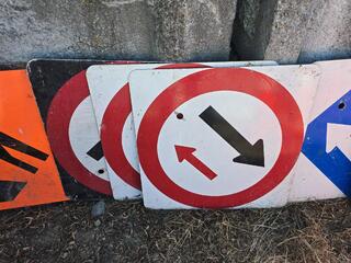 7 x Road Works Signs 