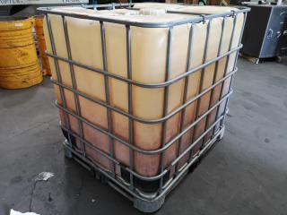 1000L Industrial Tank in Galvanised Cage