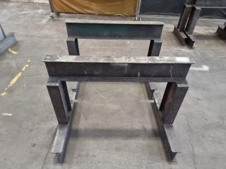 Pair of Heavy Duty Steel Tresles (Material support stands)