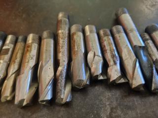 Large Lot of Milling Machine Endmills 