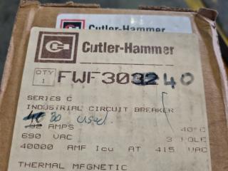 2x Culter Hammer 3-Pole Circuit Breakers