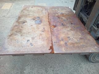 2 x Plate Steel Pallets