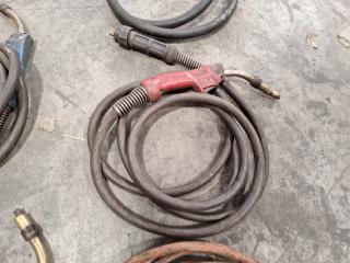 Assortment of Welding Cables/Grounds and Torches