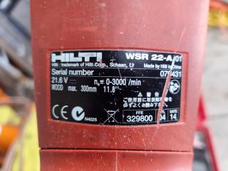 Hilti Cordless 22V Reciprocating Saw WSR 22-A