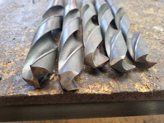 5 x Morse Taper Drill Bits 