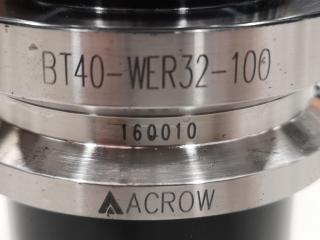 Acrow Mill Tool Holder BT40-WER32-100