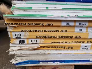 31x Sheets of Plasterboard by GIB and ProRoc