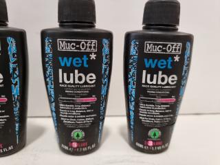 6x Muc-Off Wet Lube -50ml