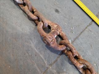 Large Single Leg Lifting Chain, 5.9m Length