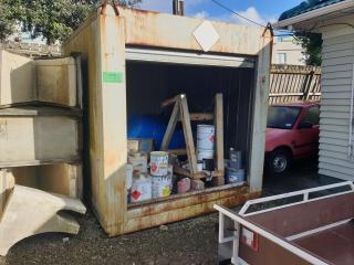 Large Portable Dangerous Goods Shed and Contents
