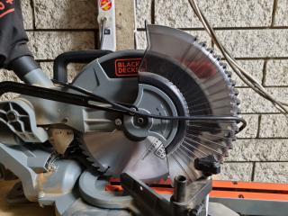 Black & Decker 254mm Single Bevel Slide Mitre Saw BES710-XE