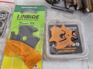 Assorted Wood Cutting Router Bits, Saw Blades, & More