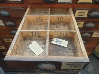 Vintage Timber Industrial Drawer Cabinet