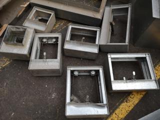 Commercial Ventilation Ducting Fire Curtain Dampers, Assorted Lot