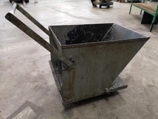 Workshop Tipping Scrap Material Trolley Bin