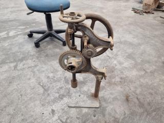Antique "Can Blower & Forge" Post Drill