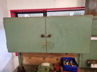 Heavy Duty Steel Workbench with Cupboards 