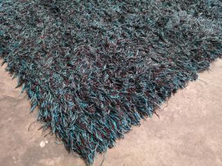2200x1500mm Shag Rug in Turquoise Colour