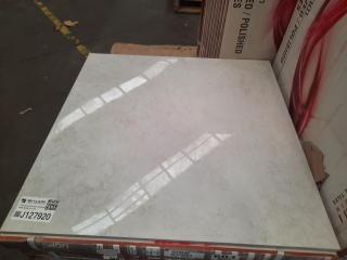 6.8M2 Garbon Seramic 600x600x10mm Alvante Pulido Marfil Ceramic Floor Tiles