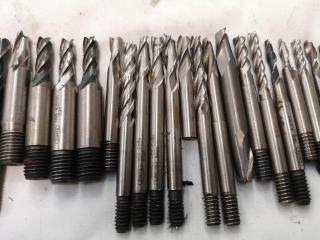 95x Assorted Ball, Square Edge, Rounded Edge & Finishing End Mill Bits