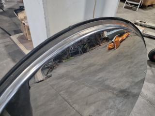 Polished Metal Warehouse Convex Safety Mirror