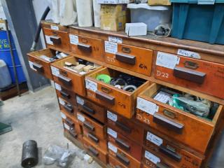 28 Drawer Solid Timber Cabinet
