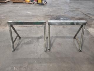 2 Heavy Duty Steel Saw Horses