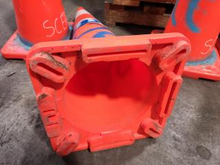 4x Heavy Duty Traffic Road Cones