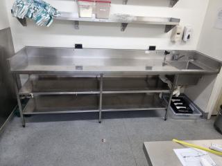 Stainless Bench with Sink