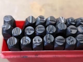 Sets of Steel 7mm Letter & Number Stamps