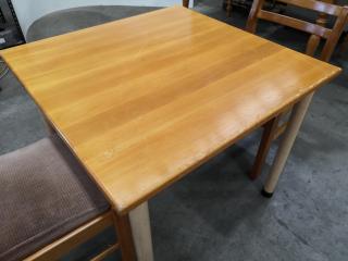 Cafe Table and 2x Chairs Set