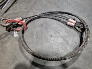 3.7-Metre 2-Leg Lifting Cable Assembly, 5800kg Capacity