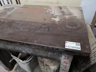 Heavy Duty Steel Topped Workshop Table